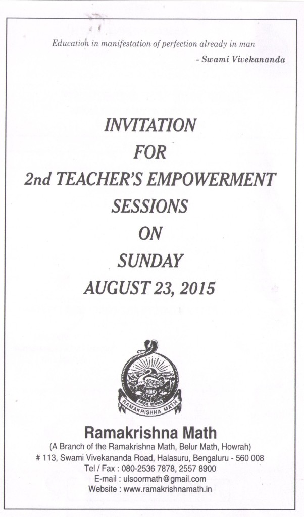 Teachers' Empowerment Sessions1
